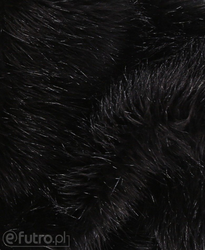 Black 2P-6 Fox Faux Fur 60 mm