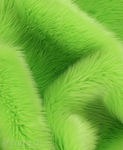  Lime Green 17L Shaggy Faux Fur Pile Length 40 mm