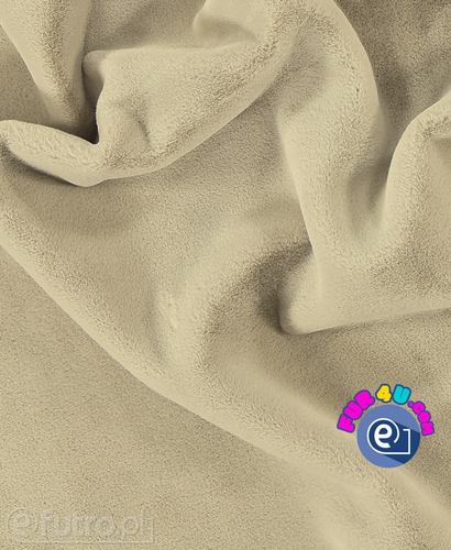 Beige 7013 - SII Soft Fur Faux Fur,  piece 100 cm x 160 cm for sale as a whole