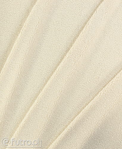 Beige 8857 Teddy Microfiber Faux Fur Fabric Pile Length 8 mm