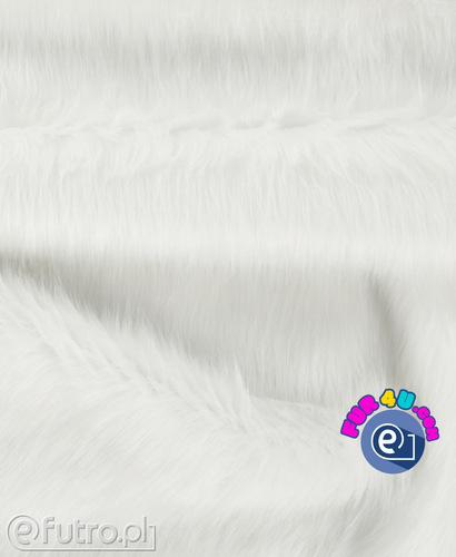 White Faux Fur Animal Wolf 315757-SII, piece 130 cm x 152 cm for sale as a whole