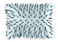 Decorative faux fur pillow HEDGEHOG