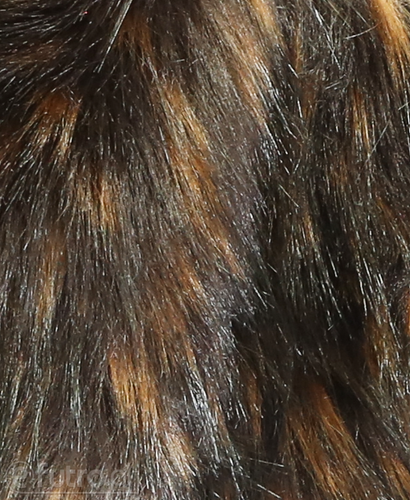 Brown Faux Fur Fox Long 810 Pile Length 90 mm