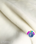 Ecru 3051 Short Pile Plush Fabric, piece 120 cm x 150 cm for sale as a whole