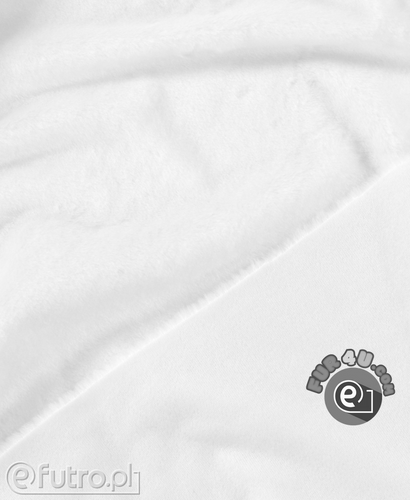 White 33540 - SII Short Pile Plush Fabric, piece 150 cm x 150 cm for sale as a whole