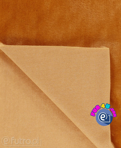 Beige 3459 - SII Short Pile Plush Fabric,  piece measuring 50 cm x 145 cm for sale as a whole