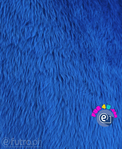 Cornflower Blue 315273 - SII Long Pile Plush Fabric, piece measuring 80 cm x 150 cm for sale as a whole