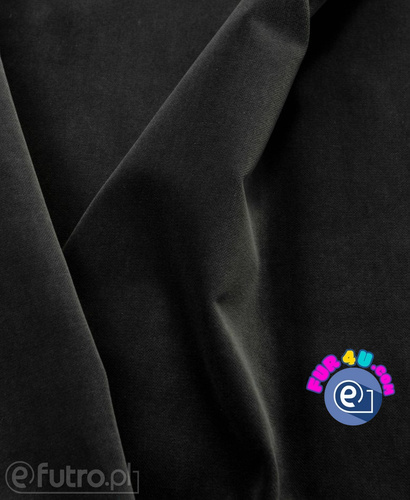 Dark Grey 18410 Velvet Fabric