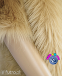 Beige 2P-6/9- SII Fox Faux Fur , piece 40 cm x 150 cm sold as a whole