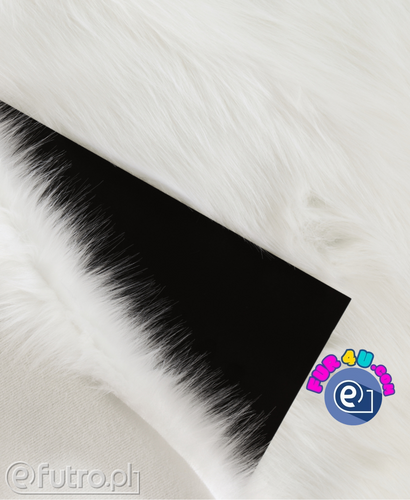 White Faux Fur Animal Wolf 315757-SII, piece 130 cm x 152 cm for sale as a whole