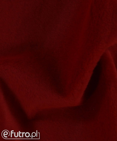 Red 315911 Short Pile Plush Fabric Pile Length 9 mm