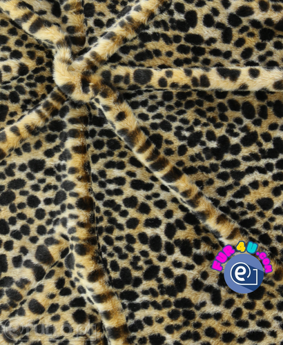 Beige 18-088 Cheetah Faux Fur 15 mm