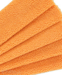 Orange 315225 Teddy Sherpa Faux Fur Fabric Pile Length 8 mm