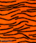 Orange 325065/2 Plush Fabric Tiger 9 mm 