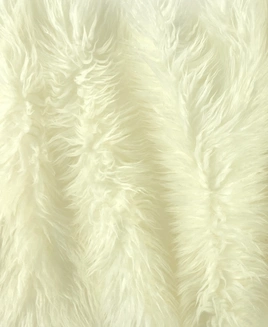 YETI 325097 ecru, tkanina futrzana z długim i gęstym włosem o długości około 60 mm
