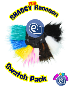 Futrzany Swatch Pack Jenot/Shaggy Raccoon, karuzela sprzedawany w całości jako 1 sztuka.