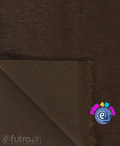 FAUX FUR FOXTROT BROWN piece 0.70 x 145cm for sale as a whole