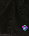 Black Teddy Sherpa Wool Faux Fur Fabric 3354 -SII, piece 90cm x 150cm for sale as a whole