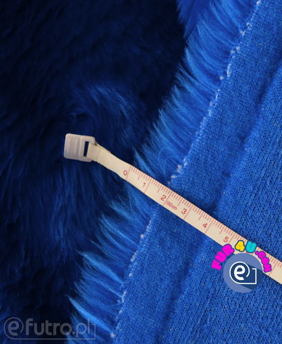 Cornflower Blue 315273 - SII Long Pile Plush Fabric, piece measuring 80 cm x 150 cm for sale as a whole
