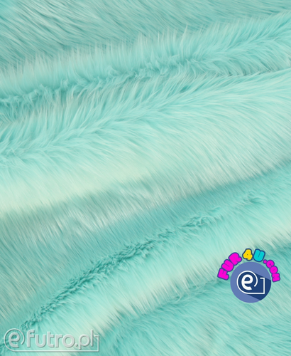 Mint 054 - SII Shaggy Faux Fur, piece 35 cm x 155 cm for sale as a whole