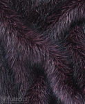 Dark Purple 2074 Fox Faux Fur 60 mm