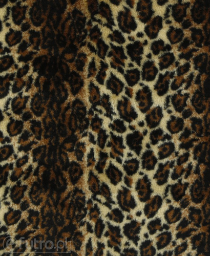 Brown 335E/38 Plush Fabric Panther Stripes 9 mm