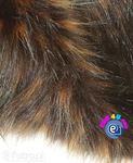 Brown Shaggy Raccoon Faux Fur Fox Long 810 Pile Length 90 mm