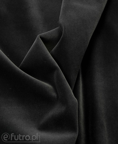 Dark Grey 18410 Velvet Fabric