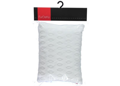 Decorative faux fur pillow CIRCLES