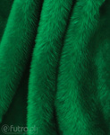 Green 3958 Long Pile Plush Fabric Pile Length 17 mm