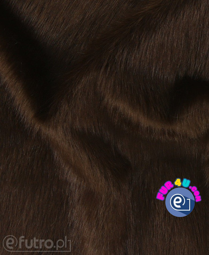 FAUX FUR FOXTROT BROWN piece 0.70 x 145cm for sale as a whole