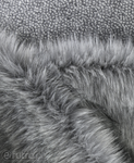 Grey P-9 Fox Premium Faux Fur 60 mm