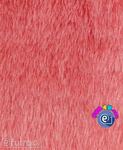 Foxtrot Faux Fur - Red and Porcelain Tips 40mm