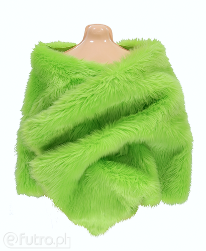  Lime Green 17L Shaggy Faux Fur Pile Length 40 mm