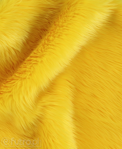 Yellow 17Y Shaggy Faux Fur Pile Length 40 mm