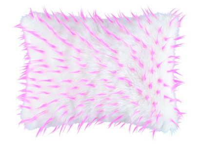 Decorative faux fur pillow HEDGEHOG