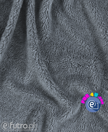 Grey 315772 Teddy Sherpa Viscose Faux Fur Pile Length 10 mm