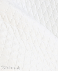 Quilted Material L2 Bow Ecru, with dual-layer insulation and top fabric.