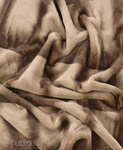 Beige 15055 Faux Fur Bongo II Check Pattern Pile Length 10mm