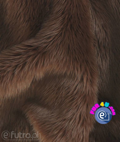 Brown 028 SII Shaggy Faux Fur,  piece 45 cm x 150 cm for sale as a whole