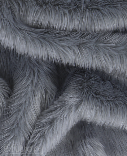 Grey 019 Shaggy Faux Fur Pile Length 40 mm