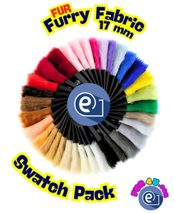 Futrzany Swatch Pack DW SWATCH PACK Furry fabrics 17mm, karuzela sprzedawany w całości jako 1 sztuka.
