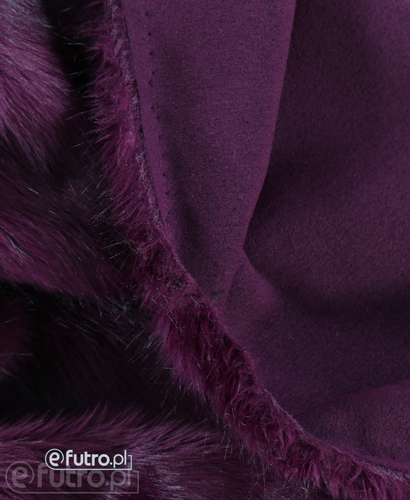 Purple 665 Fox Faux Fur 60 mm 