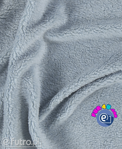 Grey 31507 Teddy Sherpa Faux Fur Fabric Pile ,piece 70cm x 145cm for sale as a whole