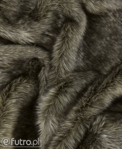 Dark Beige P-6 Fox Premium Faux Fur 60 mm