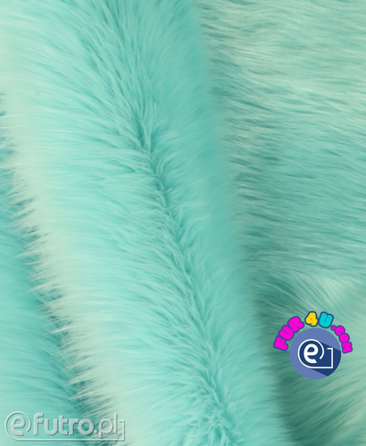 Mint 054 - SII Shaggy Faux Fur, piece 45 cm x 160 cm for sale as a whole