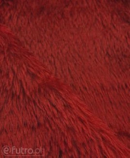 Burgundy 33567 Long Pile Plush Fabric Pile Length 17 mm