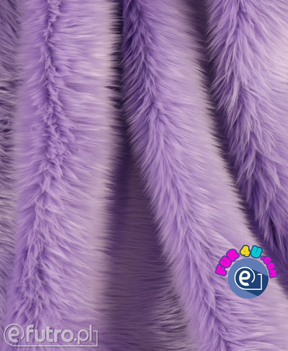 Lilac 044 - SII Shaggy Faux Fur Pile, piece 70 cm x 155 cm for sale as a whole