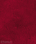 Red 31514 Long Pile Plush Fabric Pile Length 17 mm 