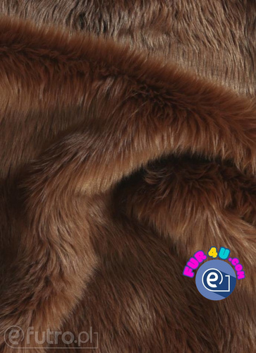 Brown 028 SII Shaggy Faux Fur,  piece 45 cm x 150 cm for sale as a whole